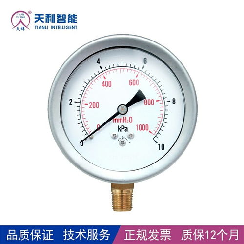 压力表观察 天利智能与精密压力表的高清视觉解析