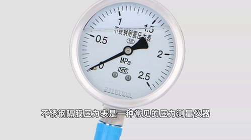 不锈钢隔膜压力表 工业测量中的可靠之选